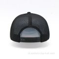 5 paneel mesh cap geweven patch trucker hoed